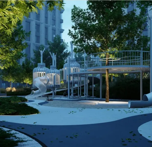 Лесная река: общественное пространство, общий вид — ландшафтная студия Derevo Park